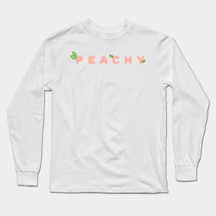 Peachy lettering Long Sleeve T-Shirt